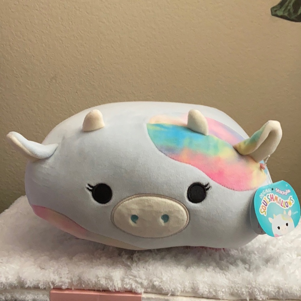 Squishmallow Caedia the Cow Stackable 11”